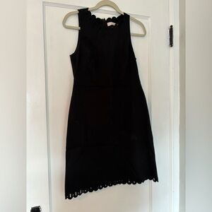 LOFT Black Sleeveless Mini Dress